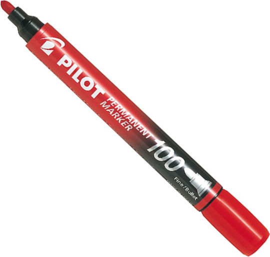 Pilot 100 Marker Permanent 1mm Roșu
