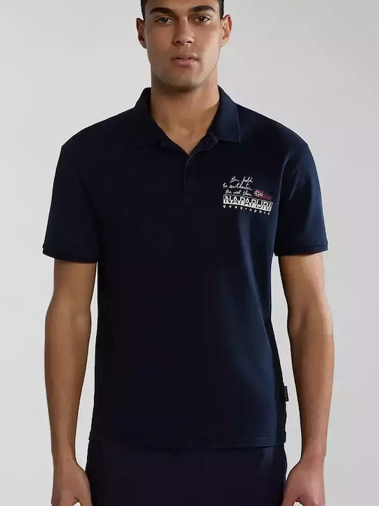 Napapijri Herren Shirt Polo Blu Marine