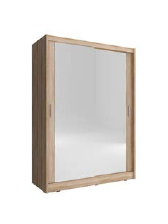 Двойна врата Гардероб Плъзгащи се Color Natural Oak 130x62x200см