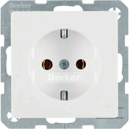 Hager Power Socket White 1pcs
