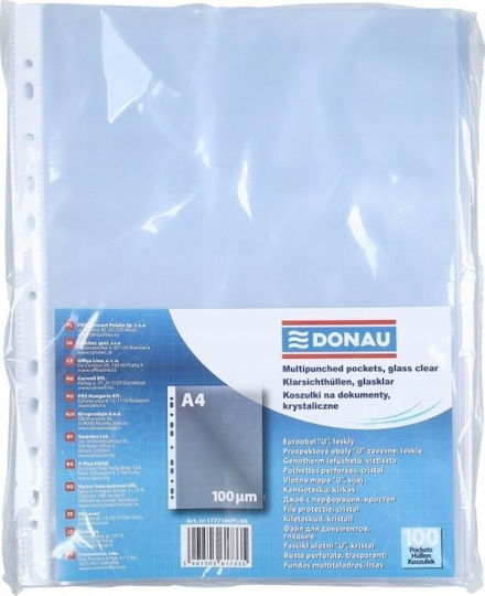 Donau Folii de Plastic pentru Documente A4 100buc