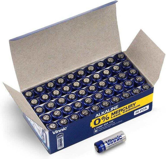 Vinnic Alkaline Batteries A23 1.5V 50pcs
