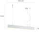 Viokef Commercial Linear LED Ceiling Light 15W ...