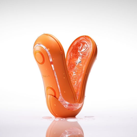 Tenga Flip Orb Ρεαλιστικός Δονητής 17.8cm Πορτοκαλί