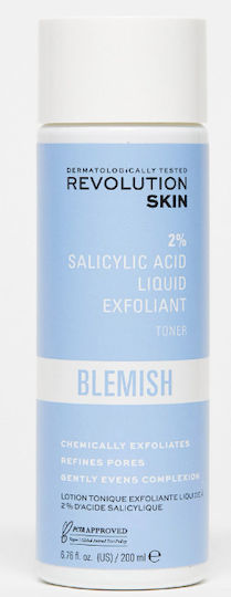 Revolution Beauty 2% Salicylic Acid Υγρό Τόνωσης Προσώπου με Σαλικυλικό Οξύ 200ml