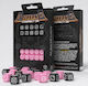 Fortress Compact D6 Dice Set Black&pink 20