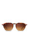 Twig Updike Unisex Sunglasses with Brown Tartaruga Plastic Frame and Brown Gradient Lens UPD03