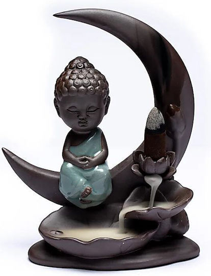 Ceramic Buddha Moon Burner Reverse Flow Cones 16.5cm