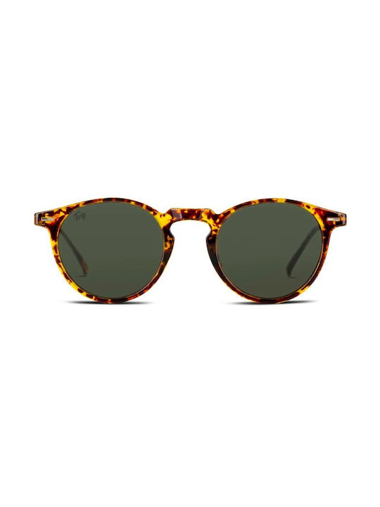 Twig Watson Sonnenbrillen mit Braun Schildkröte Rahmen und Grün Linse WAS10