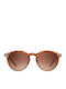 Twig Weil Unisex Sunglasses with Brown Tartaruga Plastic Frame and Brown Gradient Lens WEI03