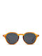 Twig Langevin Unisex Sunglasses with Orange Plastic Frame and Gray Lens LAS04
