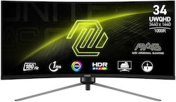 MSI MAG 345CQR Ultrawide VA Curved Gaming Monitor 34" QHD 3440x1440 180Hz με Χρόνο Απόκρισης 1ms GTG