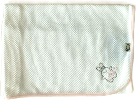Figlio Bino Stickerei Musselin-Kuscheldecke Pink Rosa