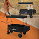 Hauki Transport Trolley Foldable for Weight Load up to 80kg Black