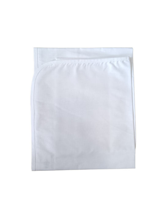 Baby Star Chiffon Burp Cloth White