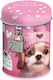 Derform Kinder Spardose Metallisch Rosa 11x7.5cm