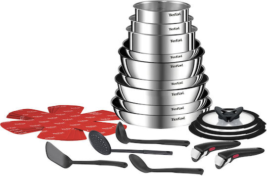 Tefal Ingenio Emotion Σετ Μαγειρικά Σκεύη από Ανοξείδωτο Ατσάλι Tefal Ingenio Emotion Σετ Μαγειρικά Σκεύη από Ανοξείδωτο Ατσάλι