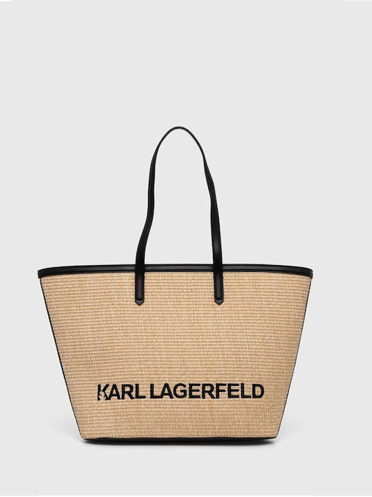 Karl Lagerfeld Γυναικεία Τσάντα Tote Χειρός Μπεζ
