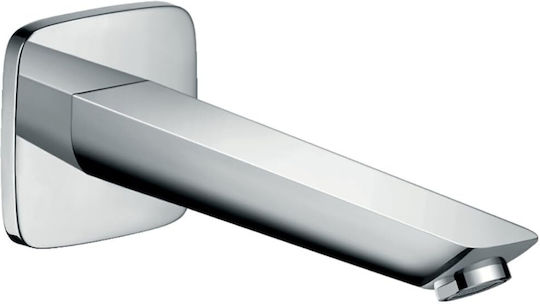 Hansgrohe Logis Εκροή Μπαταρίας Εντοιχισμού για Ντουζιέρα Ασημί