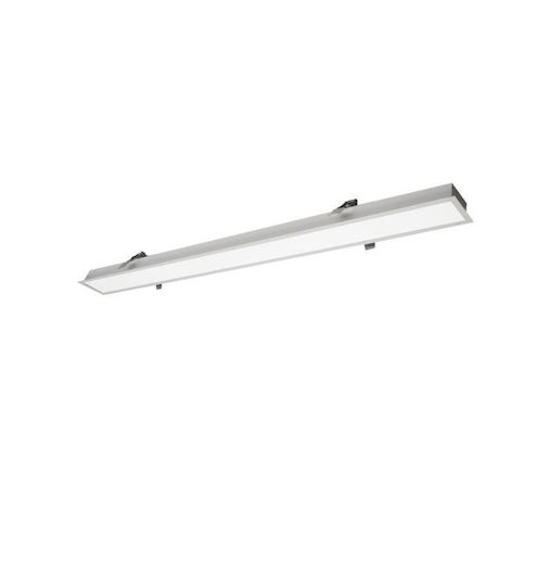 Viokef Commercial Linear Recessed LED Ceiling Light 15W Warm White 58cm