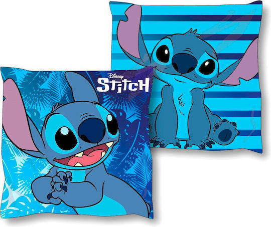 Disney Детска Декоративна Възглавница Stitch Stitch Синя 38x38см