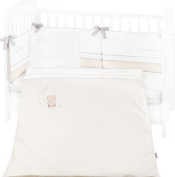 Kikka Boo Baby Crib Bedding Set Dream Big 6pcs Beige