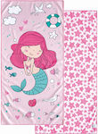 Kentia Float Kids Beach Towel Pink 140x70cm