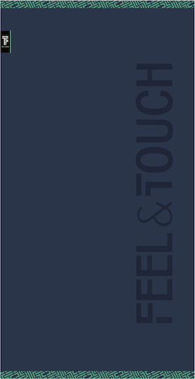 Guy Laroche Beach Towel Cotton Blue 180x90cm.