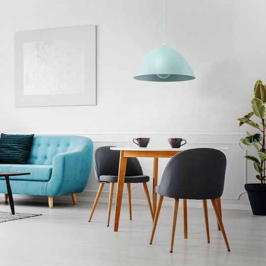 TK Lighting Κρεμαστό Φωτιστικό Πράσινο με Ντουί E27 34x165εκ.
