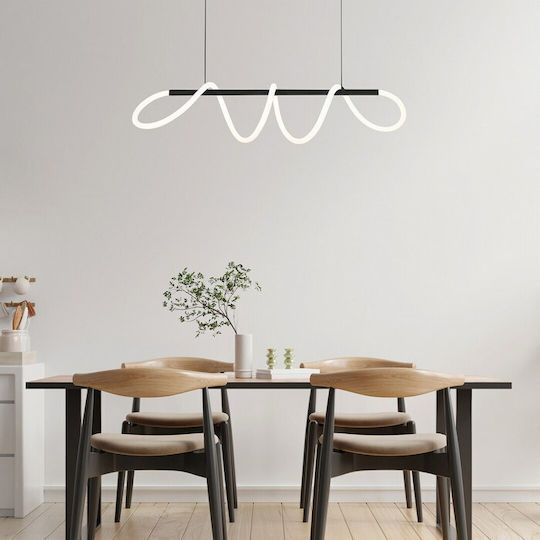 Rabalux Κρεμαστό Φωτιστικό Μαύρο LED 120x120εκ.