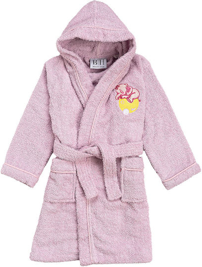 Beauty Home Halat de Baie pentru Copii Lilac cu Glugă