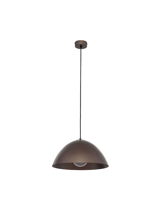 TK Lighting Pendant Light Single-Light for Socket E27 Brown