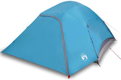 vidaXL Camping Tent Climbing Blue 3 Seasons for 6 People Waterproof 1780mm 335x396x185cm