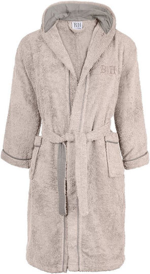 Beauty Home Παιδικό Μπουρνούζι Beige mit Kapuze