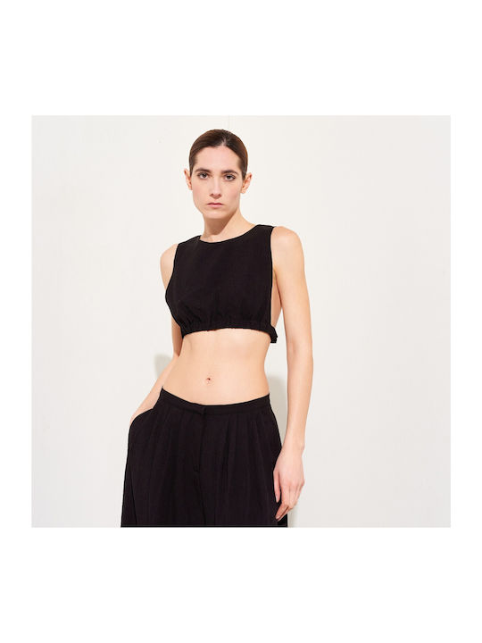 Lumina Дамско Crop Top Black