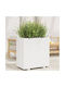vidaXL Planter Box Wooden White 70x40x72cm.