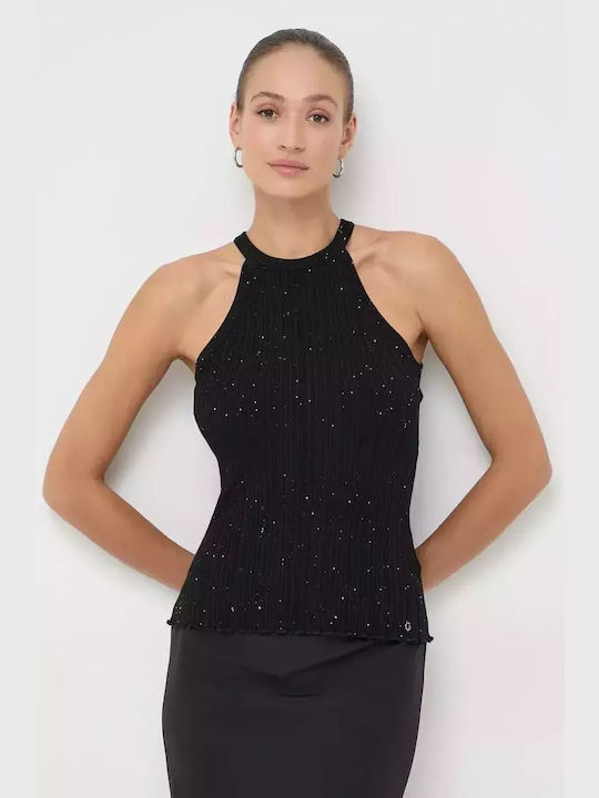 Guess Z34o0 pentru Femei Bluză Jet Black