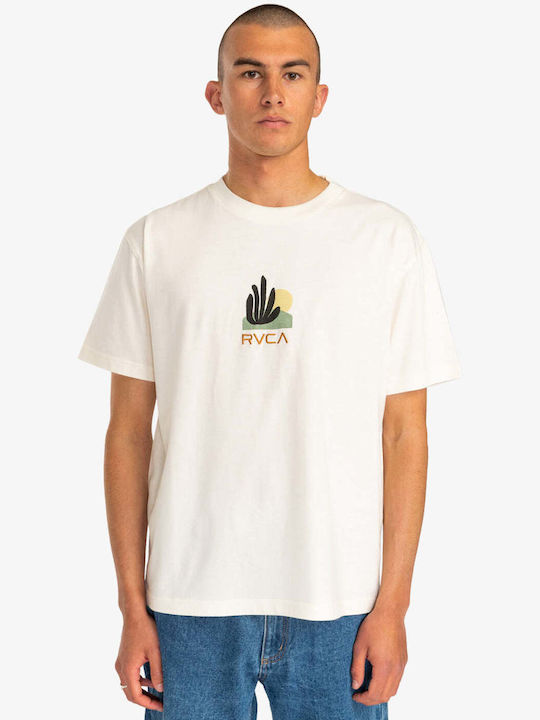 RVCA Men's Short Sleeve T-shirt Antique White