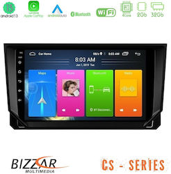 Bizzar Ηχοσύστημα Αυτοκινήτου 2DIN (Bluetooth/USB/WiFi/GPS/Apple-Carplay/Android-Auto) με Οθόνη Αφής 9"