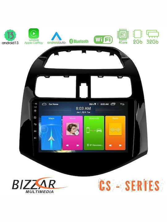 Bizzar Автомобилна Аудио Система 2DIN (Блутут/USB/WiFi/GPS/Apple-Carplay/Android-Auto) с Тъчскрийн 9"