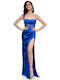 RichgirlBoudoir Maxi Evening Dress Satin with Slit Rua