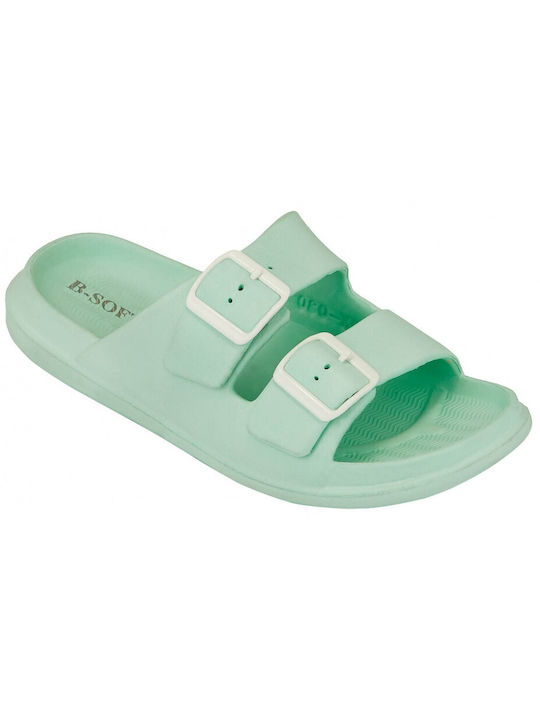 B-Soft Women's Slides Green