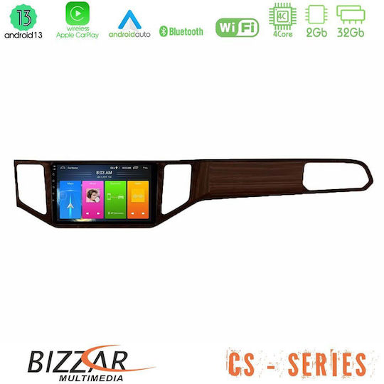 Bizzar Автомобилна Аудио Система 2DIN (Блутут/USB/WiFi/GPS/Apple-Carplay/Android-Auto) с Тъчскрийн 9"