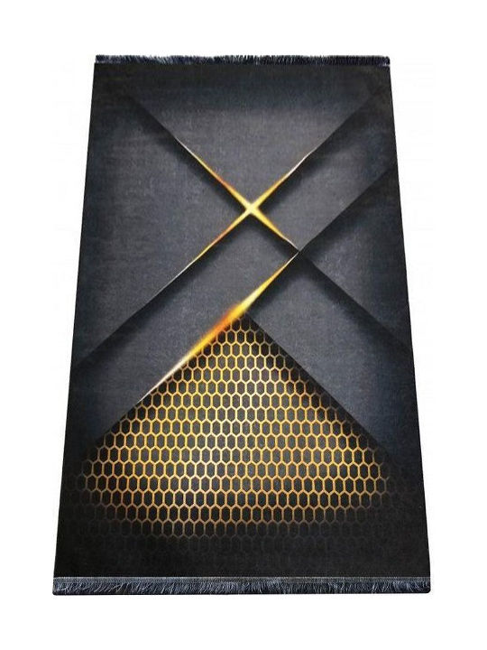 Rug Rectangular Black&gold