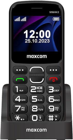 MaxCom MM443 Dual SIM Telefon Mobil cu Butoane Negru