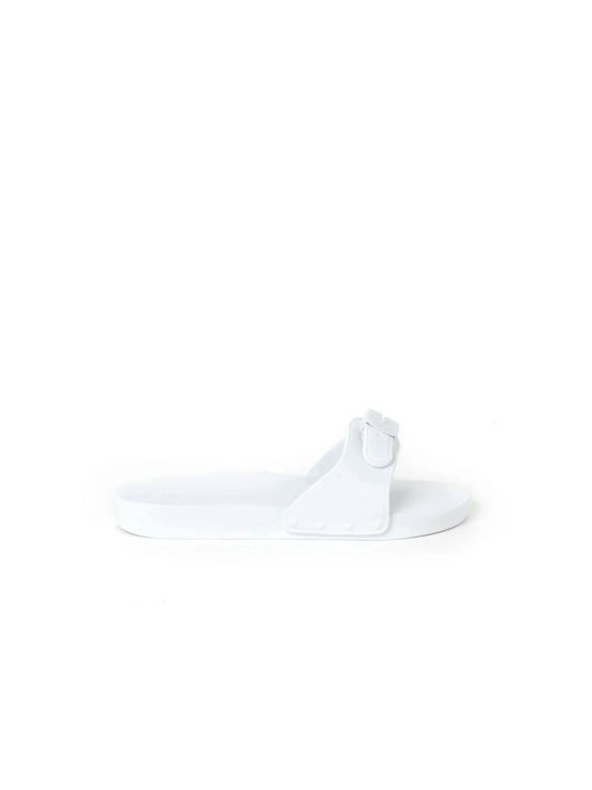 Scholl Women's Flat Sandals in White Color