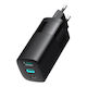 Havit Charger Without Cable with USB-A Port and 2 USB-C Ports 65W Power Delivery Blacks (UC10)