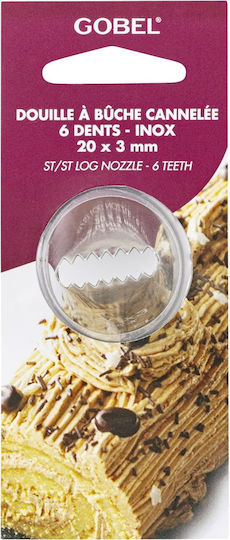 Gobel Μύτη για Κορνέ Ζαχαροπλαστικής Inox 2cm LT.GLB203-C