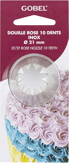 Gobel Μύτη για Κορνέ Ζαχαροπλαστικής Inox 2.1cm LT.GLRO21-C