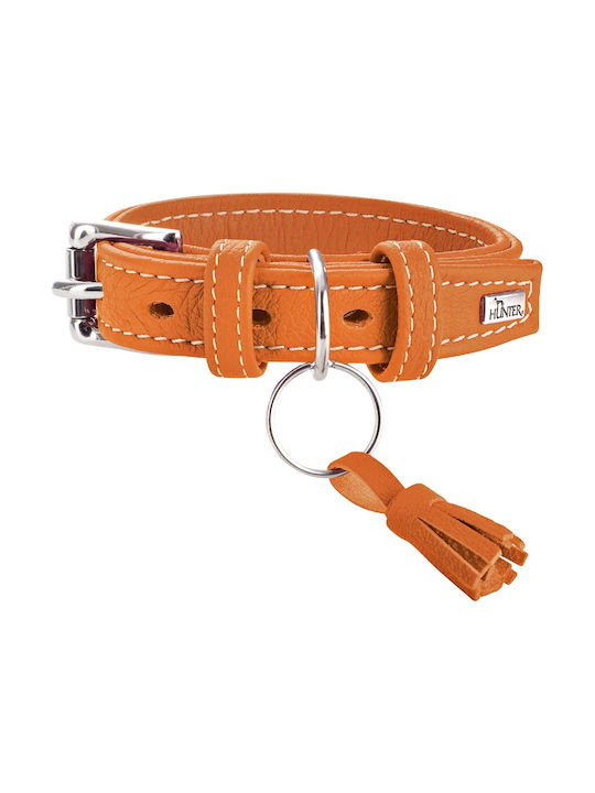 Hunter Ошийник за куче Кожа в Оранжев цвят Medium / Small 34 - 42см
